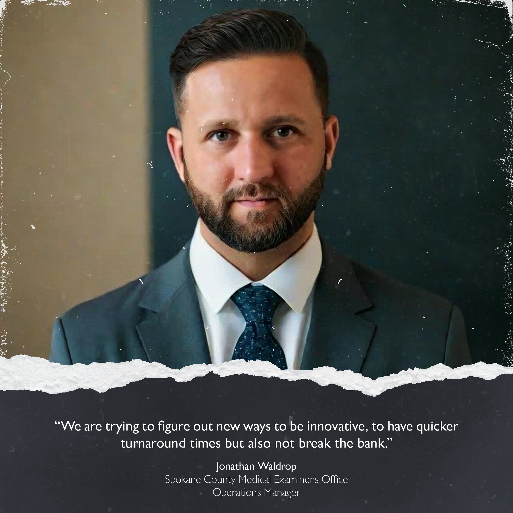 Johnathan Waldrop, Chief Deputy Coroner for Stevens County